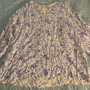 Floral long sleeve shirt top old navy